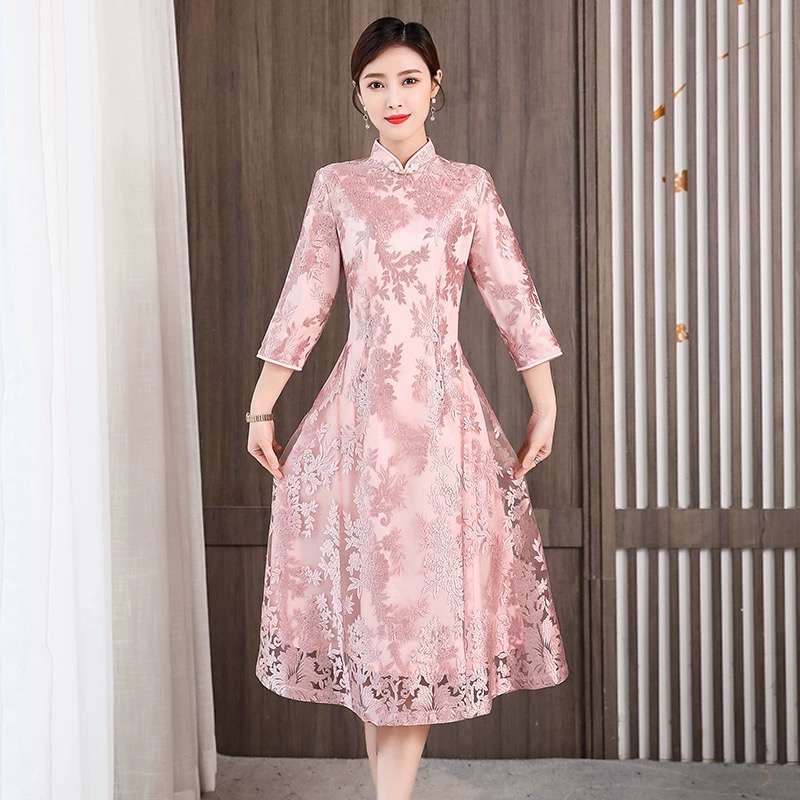 Elegant Women Aodai Vietnam Ch - đánh giá và giá Ao Dai Vietnam Dress