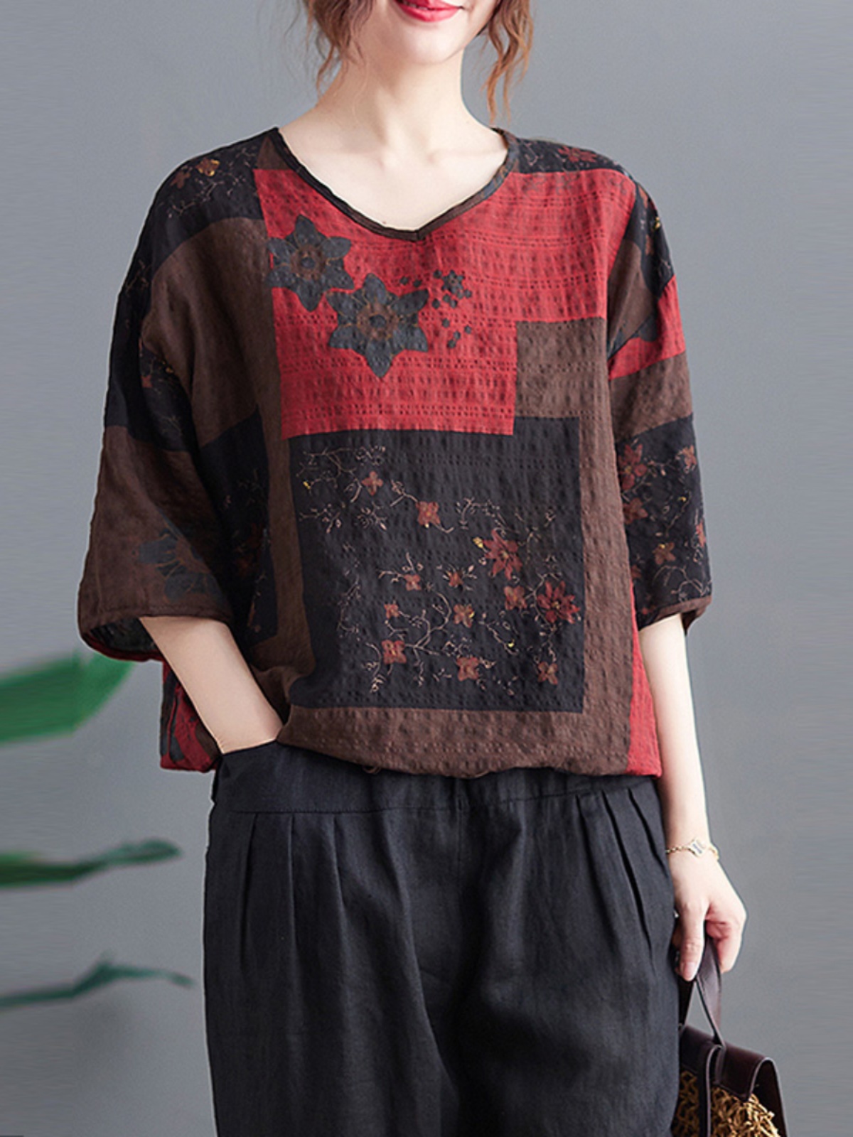 Lightweight Cotton Linen V-nec - đánh giá và giá Ethnic Fashion Wear