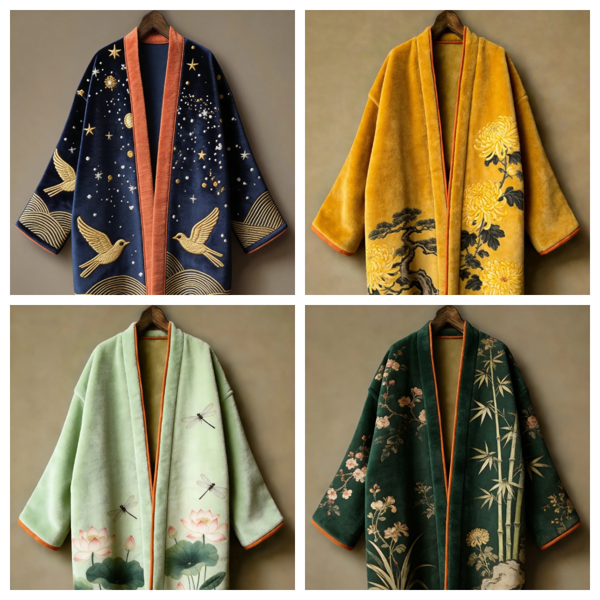 Thicken Flannel Japanese Kimon - đánh giá và giá Haori Japanese Jacket