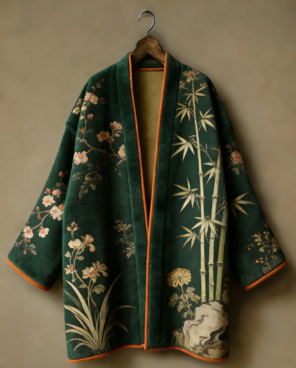 Thicken Flannel Japanese Kimon - đánh giá và giá Haori Japanese Jacket