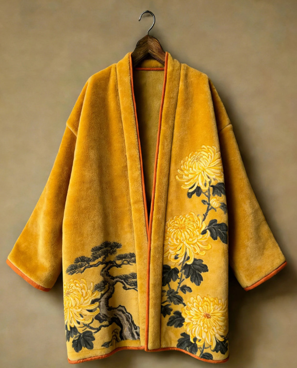 Thicken Flannel Japanese Kimon - đánh giá và giá Haori Japanese Jacket