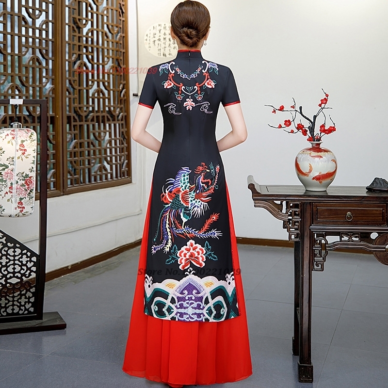 2026 chinese improved qipao dr - đánh giá và giá Ao Dai Vietnam Dress
