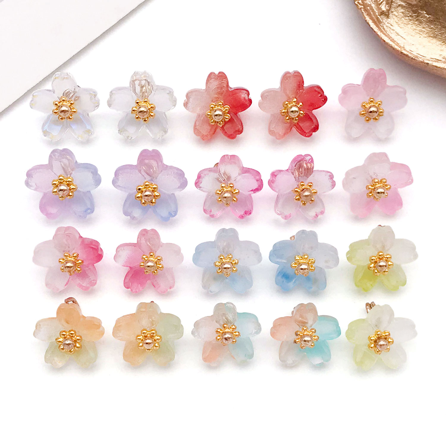 10/20pcs Vibrant Glass Cherry  - đánh giá và giá Ethnic Fashion Wear