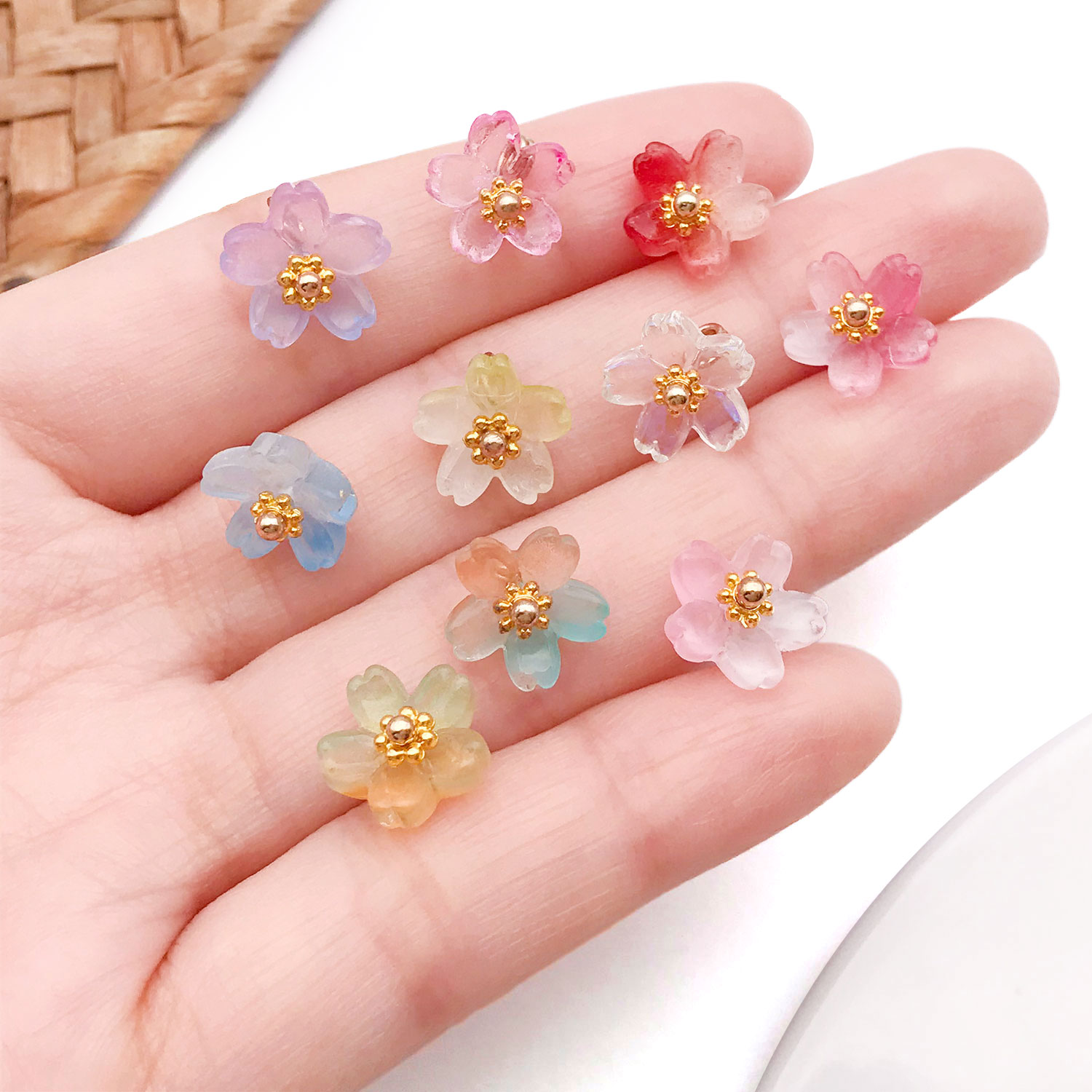 10/20pcs Vibrant Glass Cherry  - đánh giá và giá Ethnic Fashion Wear